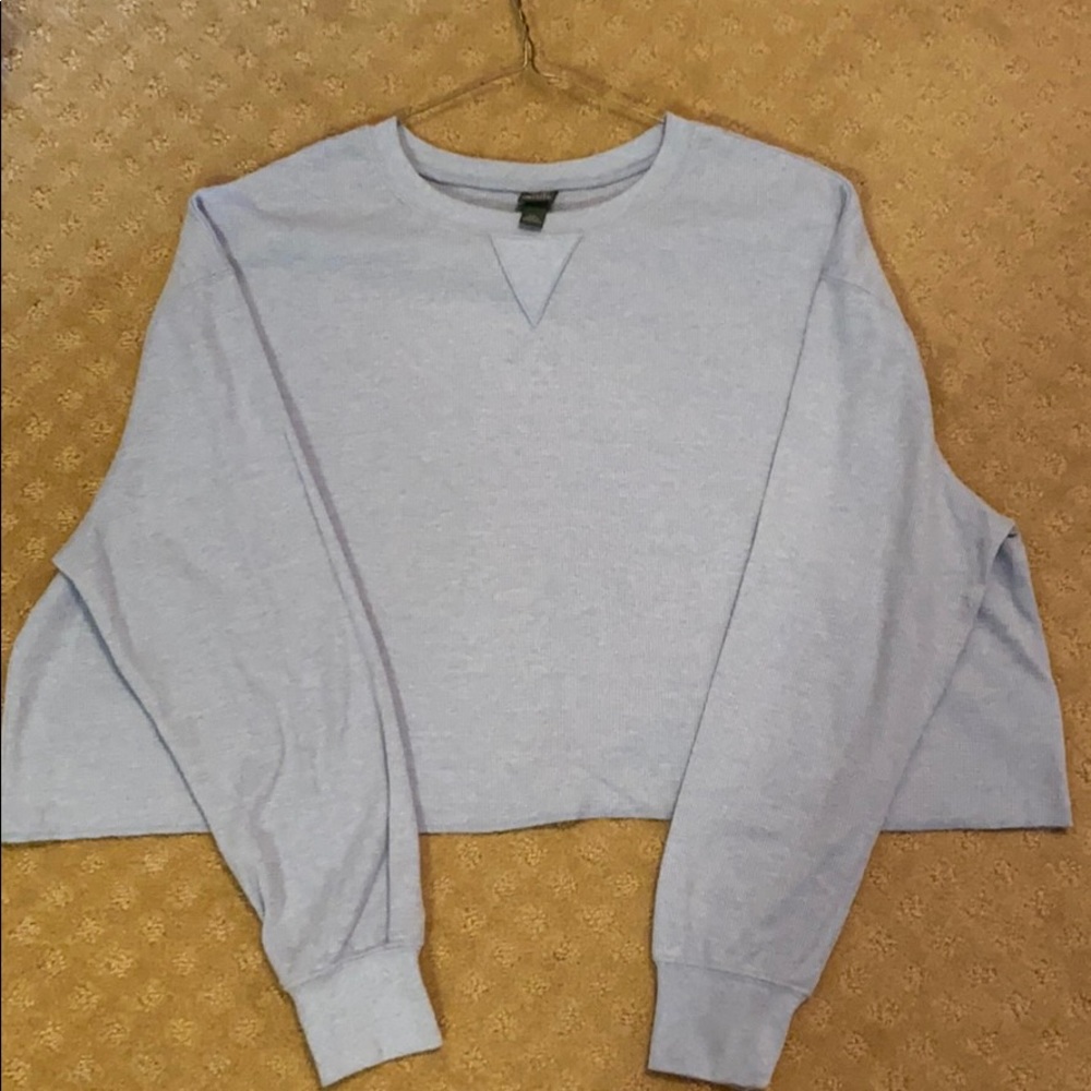 Wild Fable Cropped Waffle Knit Pullover